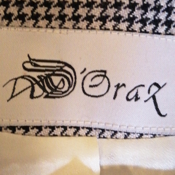 D"Oraz vintage houndstooth blazer ,Size 8 - Picture 9 of 11